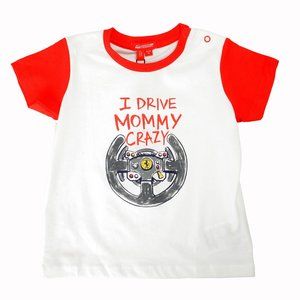 Scuderia Ferrari Infant Boy "I Drive Mummy Crazy" Short Sleeve T-Shirt